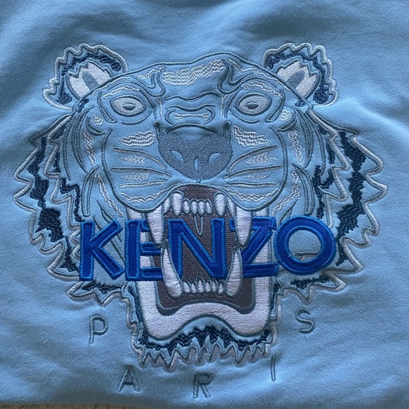 *SOLD* Kenzo Blue Tiger Sweater - Picture 3 of 4